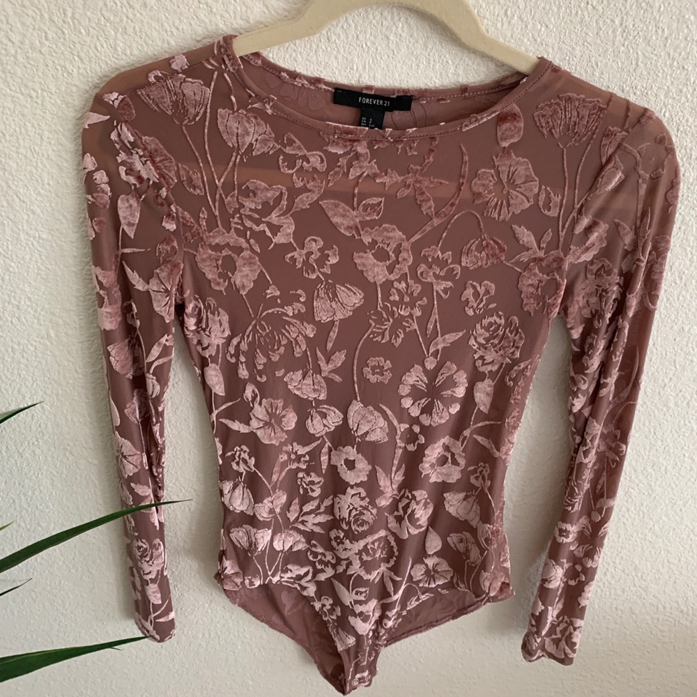 Sheer Suede Bodysuit